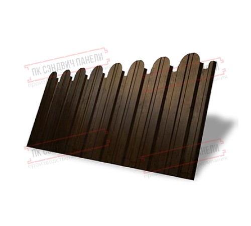 Профнастил фигурный С10 - 0,45 Окрас - А, Print Elite Antique Wood.