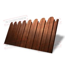 Профнастил фигурный С10 - 0,45 Окрас - Б, Print Premium Rowan.
