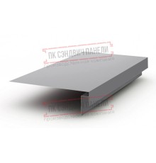 Планка карнизного свеса сложная 250х50х2000 ПЭ-7004-0.45