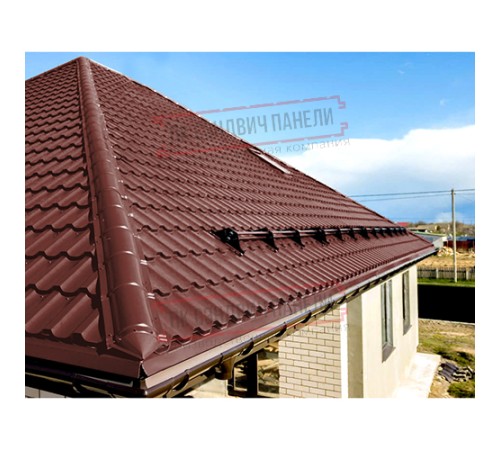 Планка конька круглого R110х2000 ПЭ-3009-0.45