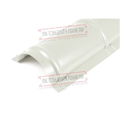 Планка конька круглого R110х2000 ПЭ-9010-0.45