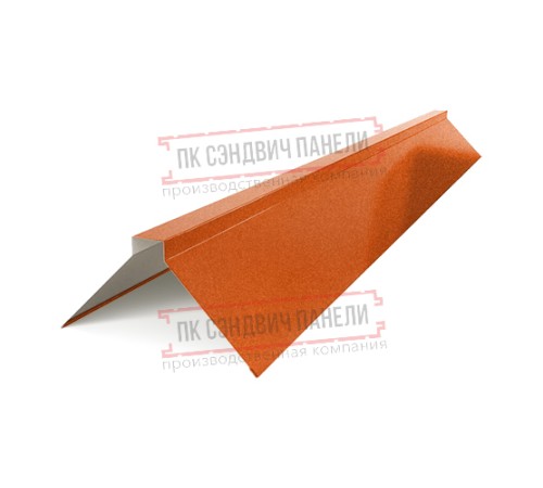 Планка конька плоского 120х120х2000 AGNETA-CopperCopper-0.5