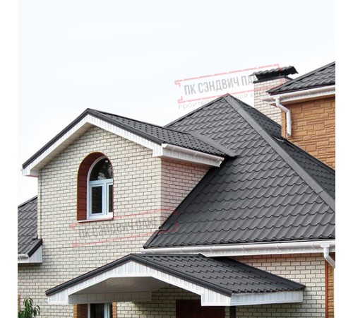 Планка примыкания нижняя 250х122х2000 ПЭ-7024-0.45