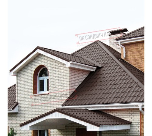 Планка примыкания нижняя 250х122х2000 ПЭ-8017-0.4