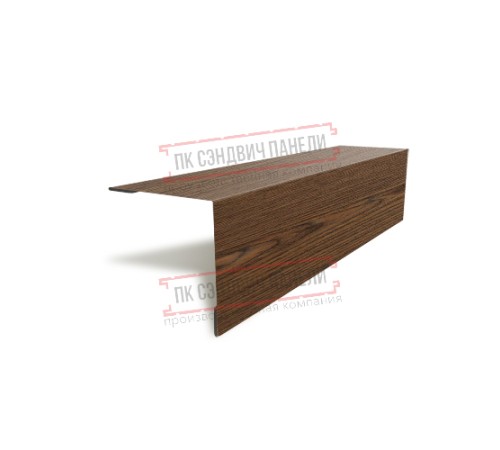 Планка угла наружного 115х115х2000 ECOSTEEL_MA-МореныйДуб-0.5