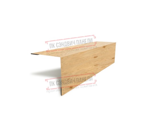 Планка угла наружного 115х115х2000 ECOSTEEL_MA-Сосна-0.5