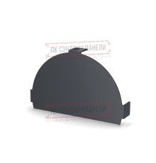 Заглушка конька круглого простая ПЭ-7024-0.45