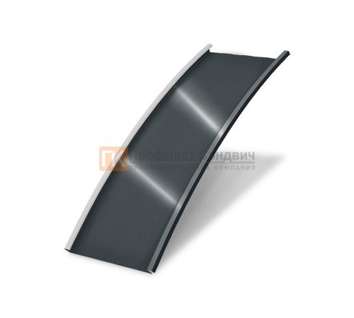 Продольно гнутый фальц гладкий 0,5 RAL 7016 Velur20