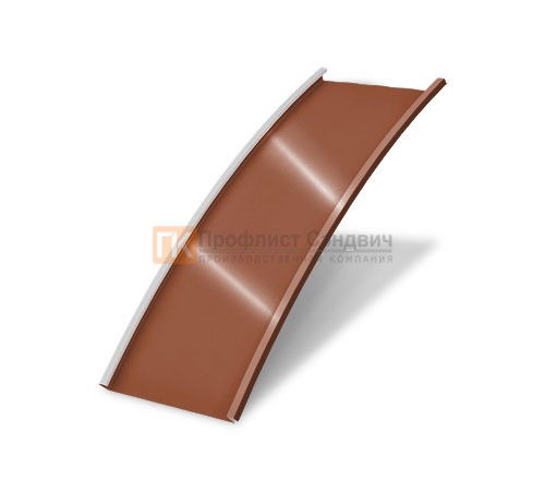 Продольно гнутый фальц гладкий 0,5 RAL 8004 Atlas