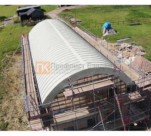 Продольно гнутый фальц профилированный 0,5 RAL 9003 Satin