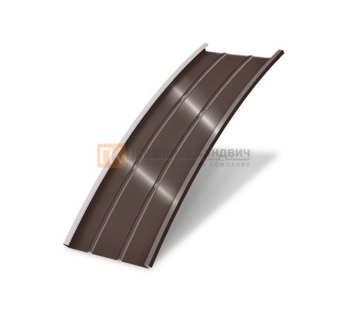 Продольно гнутый фальц профилированный 0,5 RAL 8017 Velur20