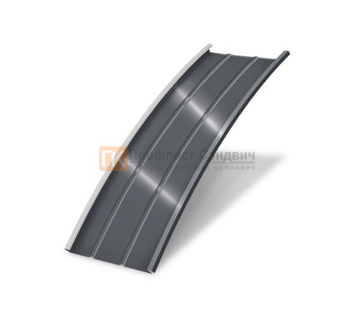 Продольно гнутый фальц профилированный 0,5 RAL 7024 Quarzit