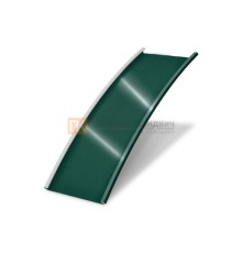 Продольно гнутый фальц гладкий 0,5 RAL 6005 Velur20