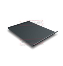 Фальц двойной стоячий 0,5 Quarzit Pro Matt RAL7016 антрацитово-серый с пленкой на замках