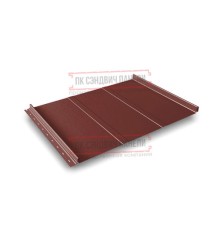Кликфальц Line 0,5 Satin RAL3009 оксидно-красный с пленкой на замках