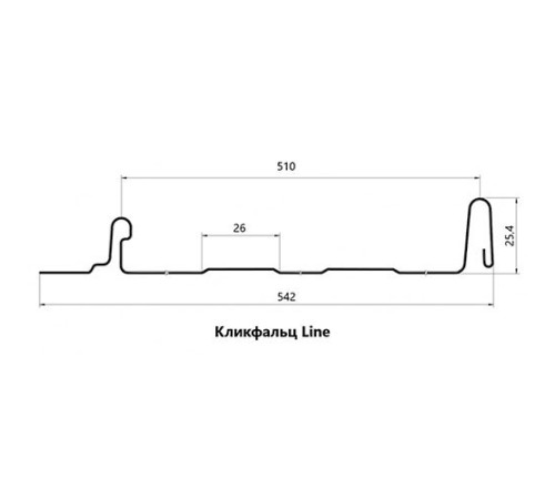 Кликфальц Line 0,45 Полиэстер RAL6019 бело-зеленый с пленкой на замках