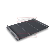 Кликфальц Line 0,5 PurLite Мatt с пленкой RAL7024 мокрый асфальт