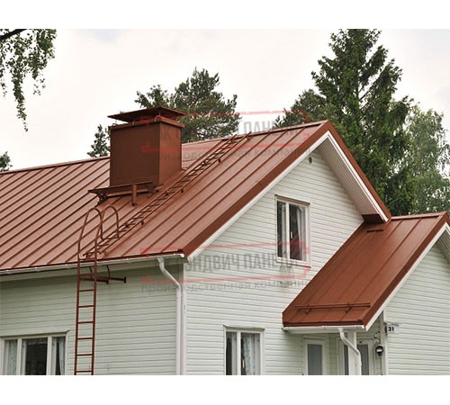 Кликфальц 0,45 Drap ST RAL8004 терракота