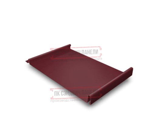Кликфальц 0,45 Drap ST RAL3005 красное вино с пленкой на замках