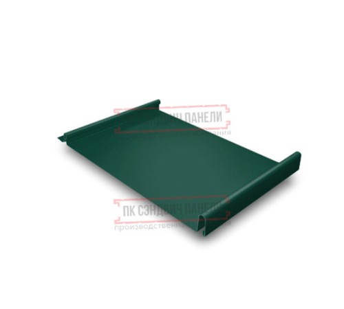 Кликфальц GL 0,5 Velur RAL6005 зеленый мох с пленкой на замках
