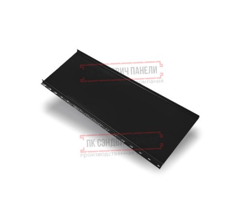 Кликфальц mini 0,5 Satin RAL9005 черный с пленкой на замках