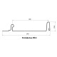 Кликфальц mini 0,45 Drap RAL9005 черный с пленкой на замках