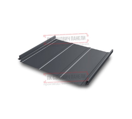 Кликфальц Pro Line 0,5 Quarzit PRO Matt RAL7024 мокрый асфальт