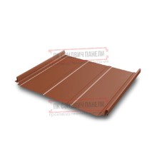 Кликфальц Pro Line 0,45 Полиэстер RAL8004 терракота с пленкой на замках