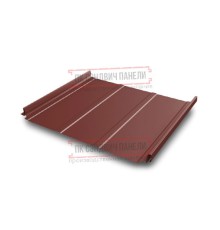 Кликфальц Pro Line 0,5 Velur20 RAL3009 оксидно-красный с пленкой на замках