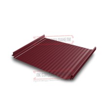 Кликфальц Pro Gofr 0,5 Velur RAL3005 красное вино с пленкой на замках