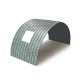 Продольно гнутый профнастил для укрытий конвейеров С10ПГ-1160, 0,9, оцинкованный