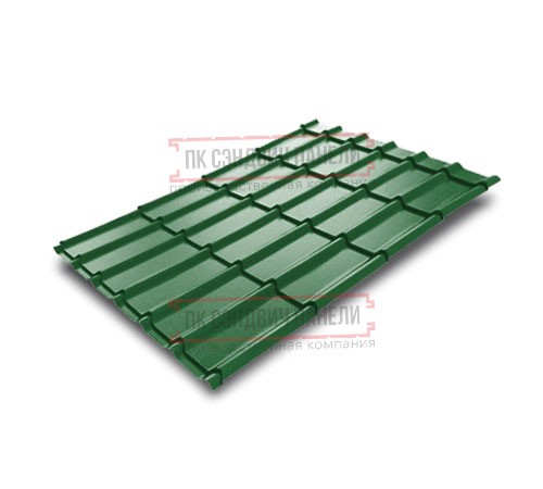 Металлочерепица Экоррей RAL6002 Полиэстер-0.4