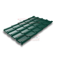 Металлочерепица Камея RAL6005 Полиэстер-0.45
