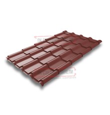 Металлочерепица Камея RAL3009 Satin-0.5