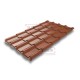 Металлочерепица Камея RAL8004 Drap-0.45