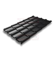 Металлочерепица Камея RAL9005 Satin Matt-0.5