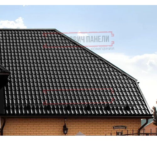 Металлочерепица Классик RAL9005 Satin-0,5