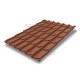 Металлочерепица Классик RAL8004 Satin-0,5