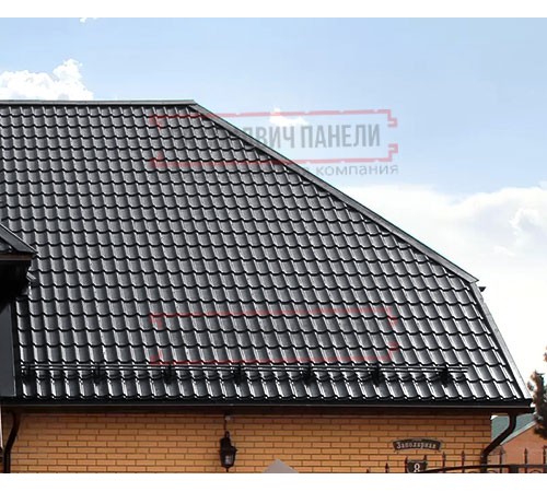 Металлочерепица Классик RAL7024 Quarzit PRO Matt-0,5