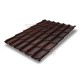 Металлочерепица классик плюс Cherry Wood Print Twincolor-0.45