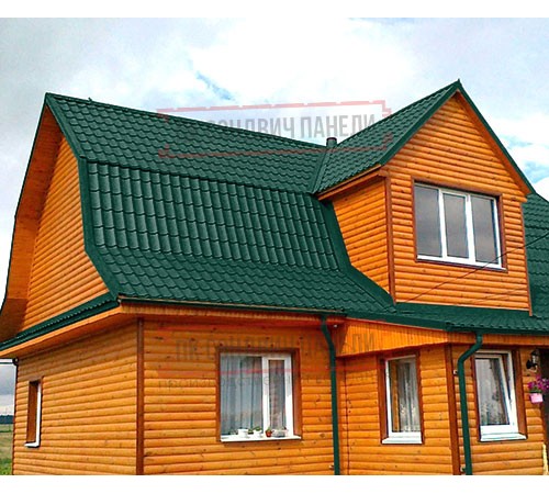 Металлочерепица классик плюс RAL6005 Drap-0.45