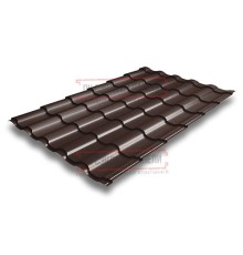 Металлочерепица Кредо RAL8017 Quarzit-0,5