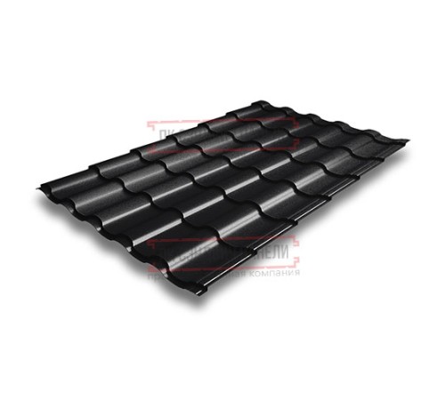 Металлочерепица Кредо RAL9005 Quarzit lite-0,5