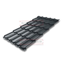 Металлочерепица Квинта плюс RAL7016 Quarzit PRO Matt-0.5
