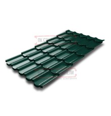Металлочерепица Квинта плюс 3D RAL6005 Velur 20-0,5