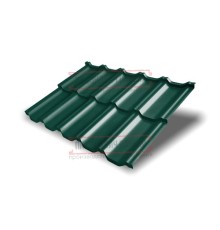 Металлочерепица модульная Квинта Uno 3D RAL6005 Quarzit lite-0,5