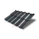 Металлочерепица модульная Квинта Uno 3D RAL7016 Drap-0,45