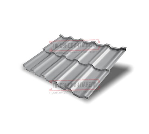 Металлочерепица модульная Квинта Uno 3D RAL7004 Satin-0,5
