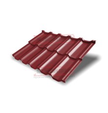 Металлочерепица модульная Квинта Uno 3D RAL3011 Satin-0,5