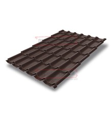 Металлочерепица Модерн RAL8017 Drap-0,45